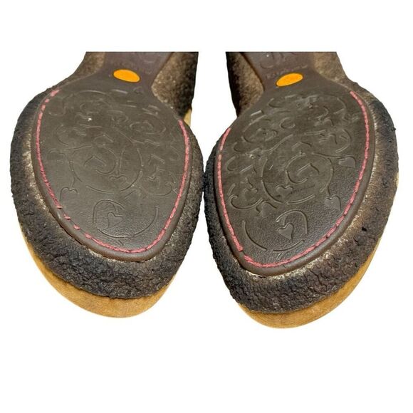 Timberland Comforia Womens 8 M Nubuck Leather Slip-on Comfort Mule Wedge Heel - Picture 12 of 13